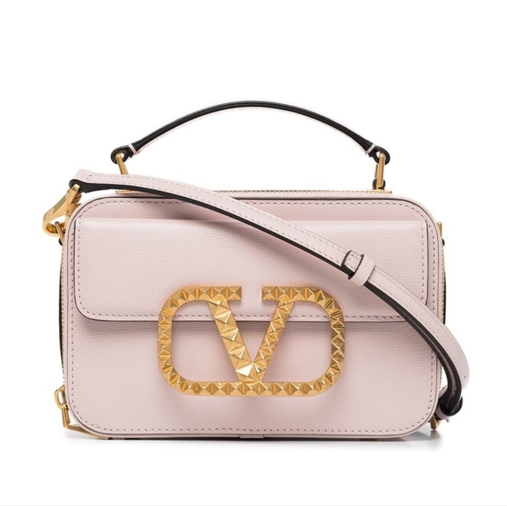 Valentino Garavani Rockstud Alcove VLogo Leather Crossbody Bag